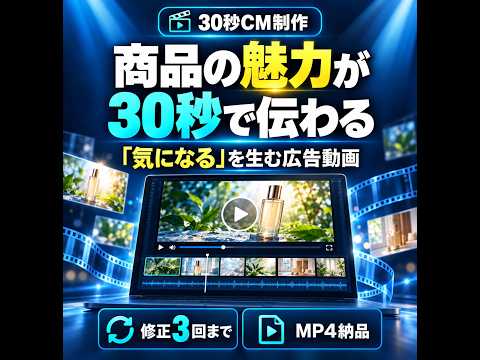 商品の魅力が伝わる広告動画を制作します イメージ1
