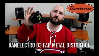 Video thumbnail for Danelectro D3 Fab Metal Distortion by Cryptic Mask Guitar