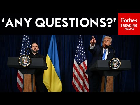 BREAKING NEWS: Trump And Zelensky Take Reporters' Questions At Mar-A-Lago Press Briefing