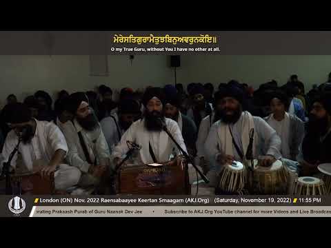 007 Bhai Telvinder Singh Jee Toronto @ London Nov  2022 Raensabaayee Keertan Smaagam