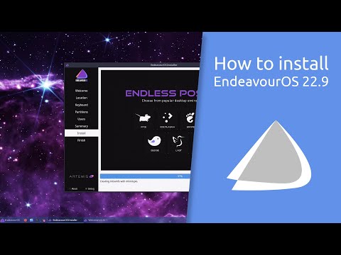 How to install EndeavourOS 22.9