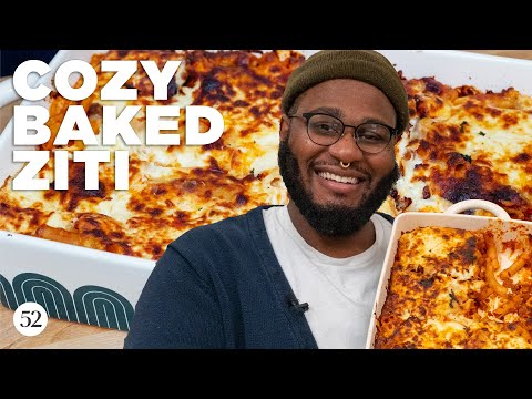A Cozy Baked Ziti with a Little Spice | Rome's Cozy Kitchen