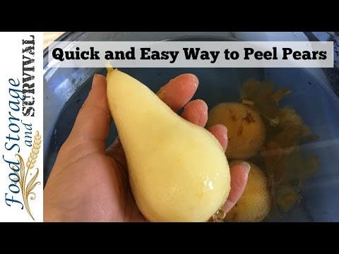 Quick and Easy Way to Peel Pears