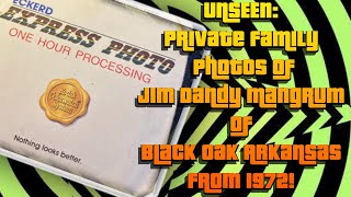 UNSEEN private family photos of Jim Dandy Mangrum of Black Oak Arkansas from 1972!
