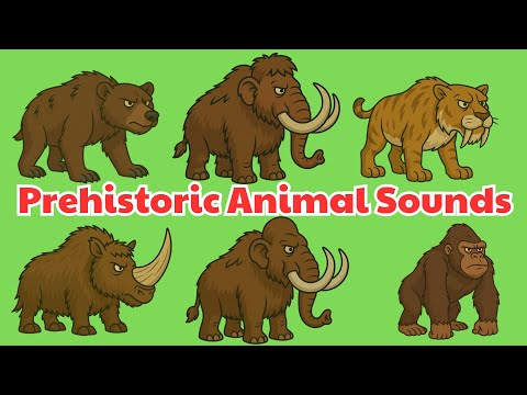 🦕 Prehistoric Animal Sounds Song | 30 Ancient Creatures for Kids to Learn English 🎶🦖✨