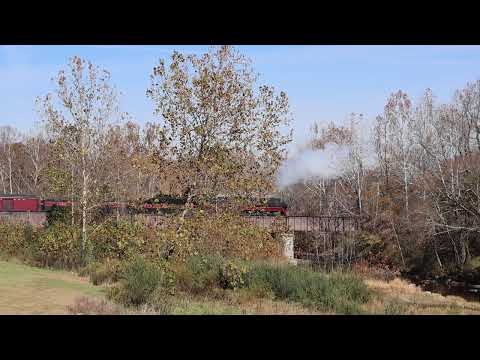 N&W J 611 - Shenandoah Valley Limited - Calpasture River Bridge Return - Goshen, VA - Oct 25, 2025