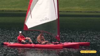 preview picture of video 'Hobie Mirage Adventure Tandem Island - segeln - Outdoormesse 2012'