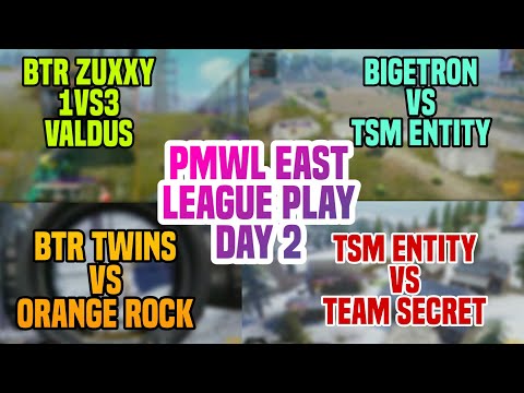 PMWL East League Play Day 2 Highlights | BTR Zuxxy 1vs3 Valdus | TSM vs Team Secret | BTR vs TSM