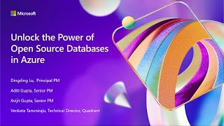 Unlock the power of open-source databases in Azure | BRK207
