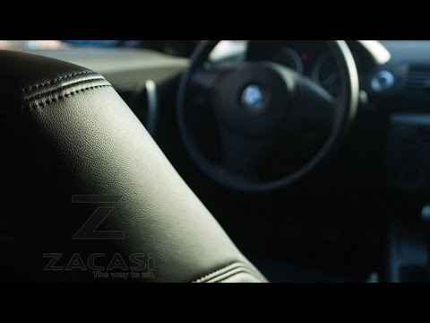 ZACASI Lederausstattung - Einbau der neuen Maß-Sitzbezüge mit OEM Nahtführung, BMW 1er Ledersitze