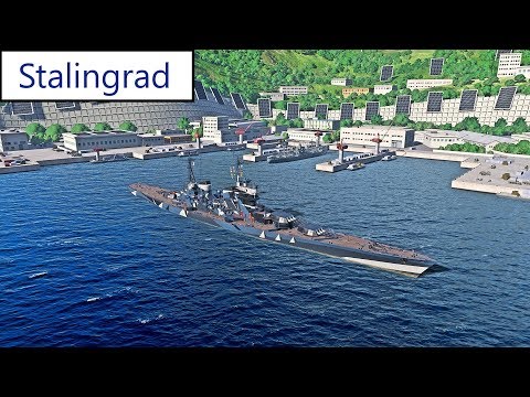 World of Warships mit A #271 Stalingrad im mein Hafen German/Deutsch-Gameplay