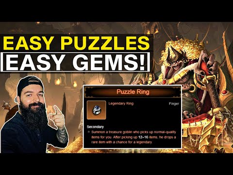 EASY PUZZLE RINGS | EASY GEMS SEASON 25 GUIDE DIABLO 3 PATCH BUILD 2.7.2 REAPER OF SOULS
