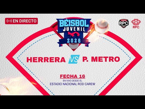 EN VIVO | BÉISBOL JUVENIL | Herrera vs Panamá Metro jornada 16