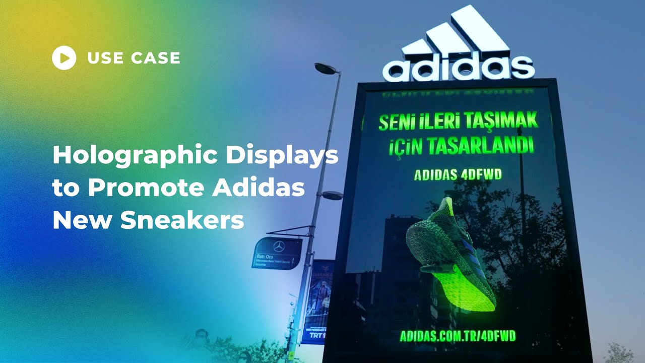 HYPERVSN Holographic Displays to Promote Adidas Sneakers