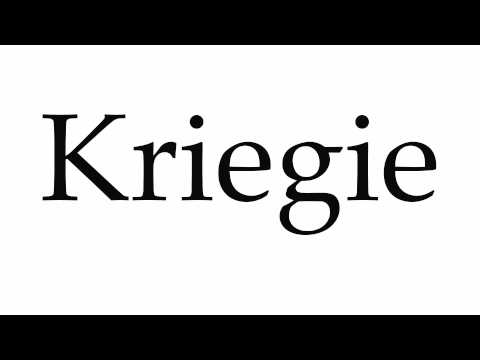 How to Pronounce Kriegie