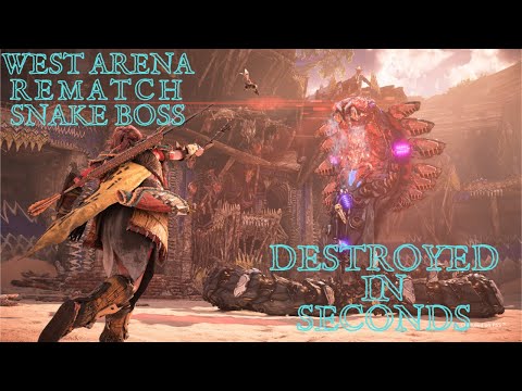 HORIZON FORBIDDEN WEST ARENA REMATCH THE SNAKE REMATCH SECONDS TO DEFEAT