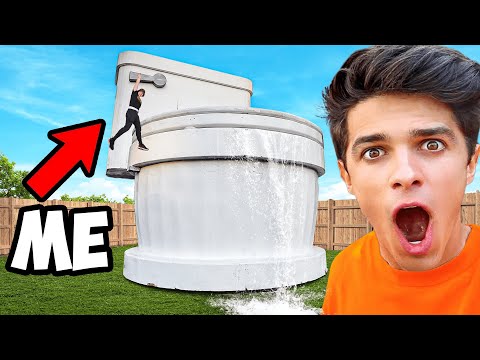 I Built Brent Rivera World's Largest Toilet!