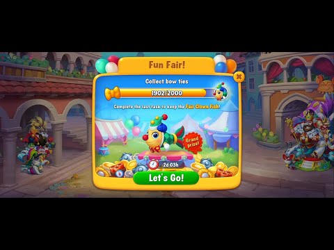 Fishdom Unlocked Fair Clown 🤡 Fish 🐠 in Fun Fair events