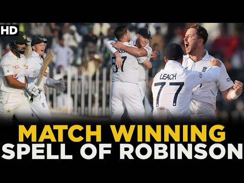 Match Winning Spell of Ollie Robinson | Pakistan vs England | 1st Test Day 5 | PCB | MY2L