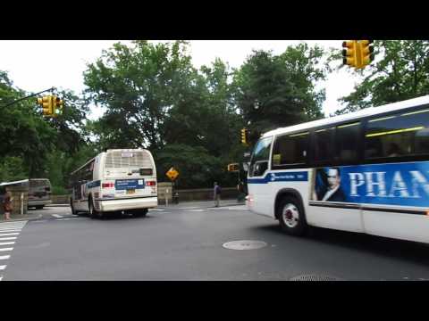 NYC Bus: Eastbound RTS-06 5205/5223/5211 M66 at Central Park West/65 St