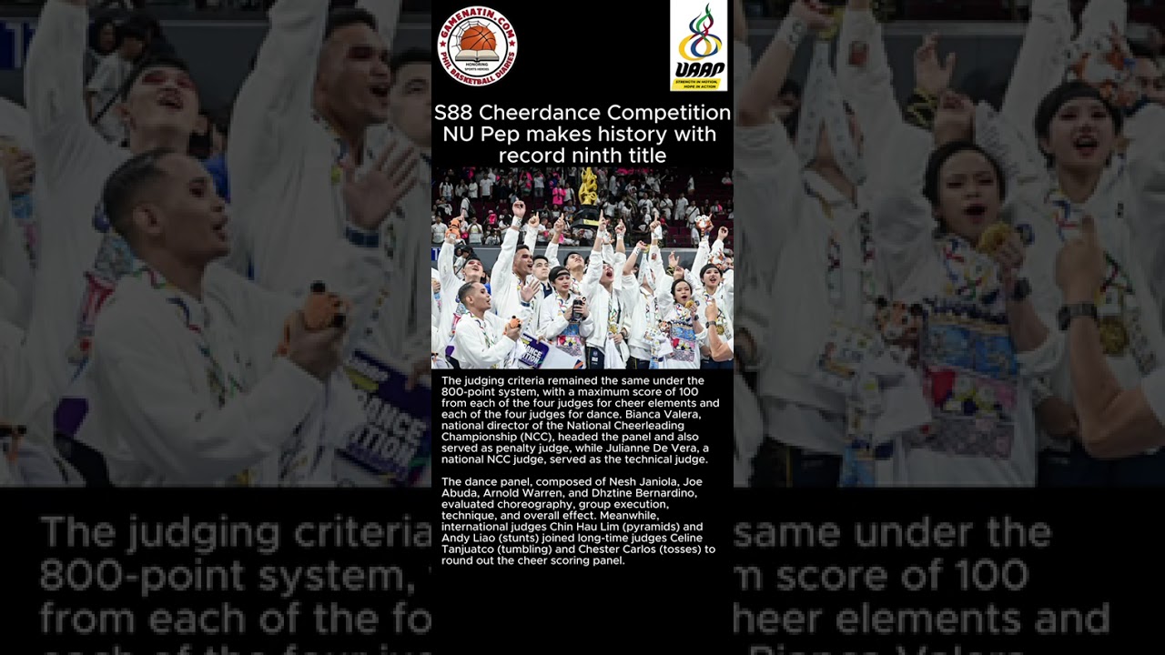 UAAP Cheerdance: NU cheerdance a class of its own, wins 9th UAAP championship