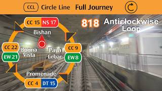[SMRT CCL | HDR] Full Journey - Anticlockwise Loop | Bishan → Promenade → Bishan [818] (SUB CC)