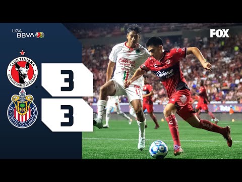 XOLOS 3-3 CHIVAS | RESUMEN | LIGA MX | APERTURA 2025 | JORNADA 6