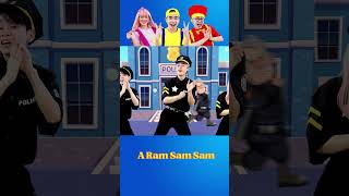 A Ram Sam Sam 🚓  Police Kids Dance Songs | BooTiKaTi Shorts #shorts #BooTiKaTiShorts #aramsamsam