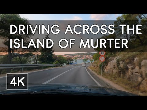 Road Trip: Driving Across the Island of Murter, Croatia - From Betina to Tisno - 4K UHD