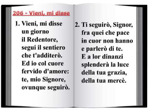 206 Vieni, mi disse - Innario Chiesa Cristiana Avventista del settimo Giorno 2014