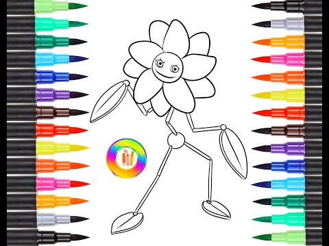 Daisy Poppy Playtime Coloring Pages / Song: CHENDA - For You [NCS Release] #videocoloringpages