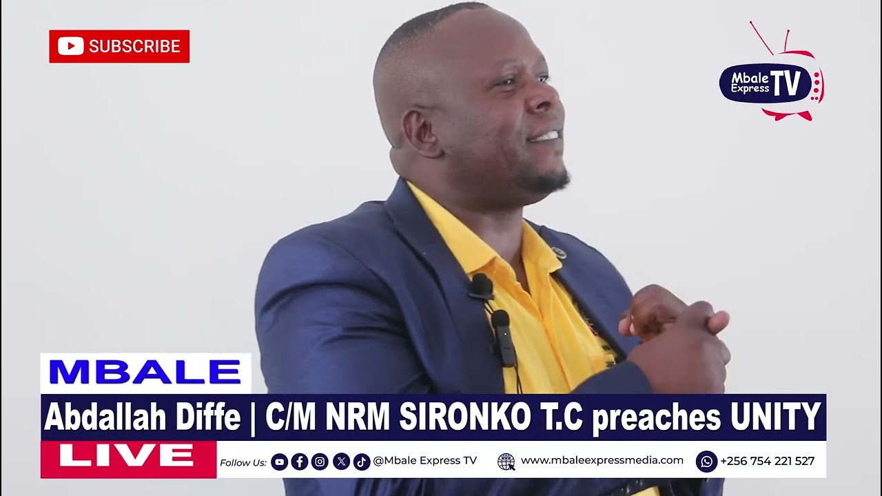 Abdallah Diffe preaches unity as he assumes office as Chairman of all NRM Sub county Chairpersons 