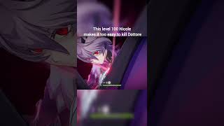 This level 100 Nicole makes it too easy to kill Dottore🤏#genshinimpact #shorts
