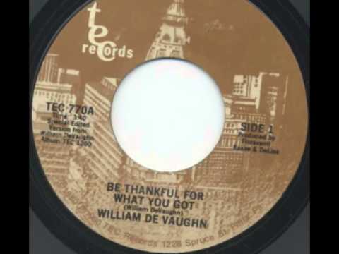 William Devaughn - Be Thankful For What You Got (1974) *with lyrics*