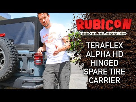 Teraflex Alpha HD Hinged Spare Tire Carrier Install