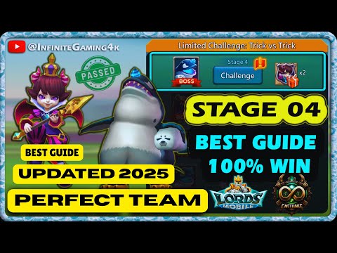 Lords Mobile Limited Challenge Trick vs Trick Stage 4 Perfect Guide| Petite Devil Stage 4 Guide