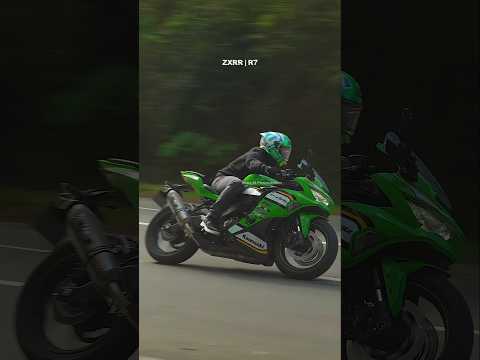 ZX4RR Ninja x R7 #yamaha #kawasaki #motorcycle #shorts #bikelife moto #trending #shortvideo bike fyp