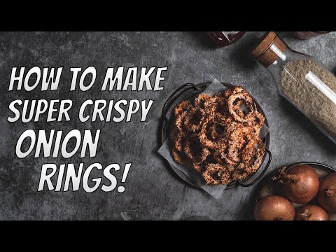 Oven Baked Onion Rings With Bread Crumbs l So Crispy That These Will SHATTER In Your Mouth!