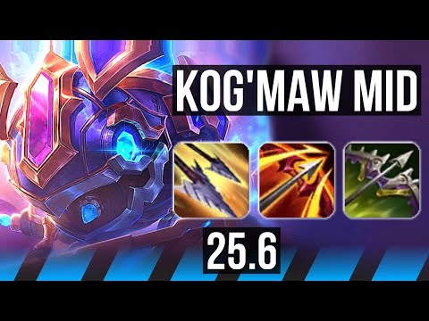 KOG'MAW vs AKSHAN (MID) | EUW Master | 25.6