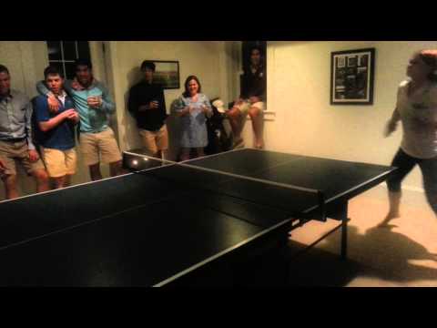 Olga destroys in Ping Pong