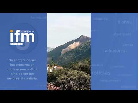 Derrumbe montaña Las Cruces en Aratoca, Santander