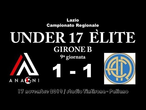 Calcio: Under17 èlite ( Anagni Calcio  - Accademia Calcio Roma )( 1 - 1 ) (17/11/2019)