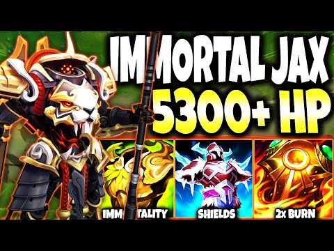 Most OP 5300+HP JAX Build to become IMMORTAL and 1v5 ENTIRE TEAMS ~ LoL Top Jax s12 Gameplay