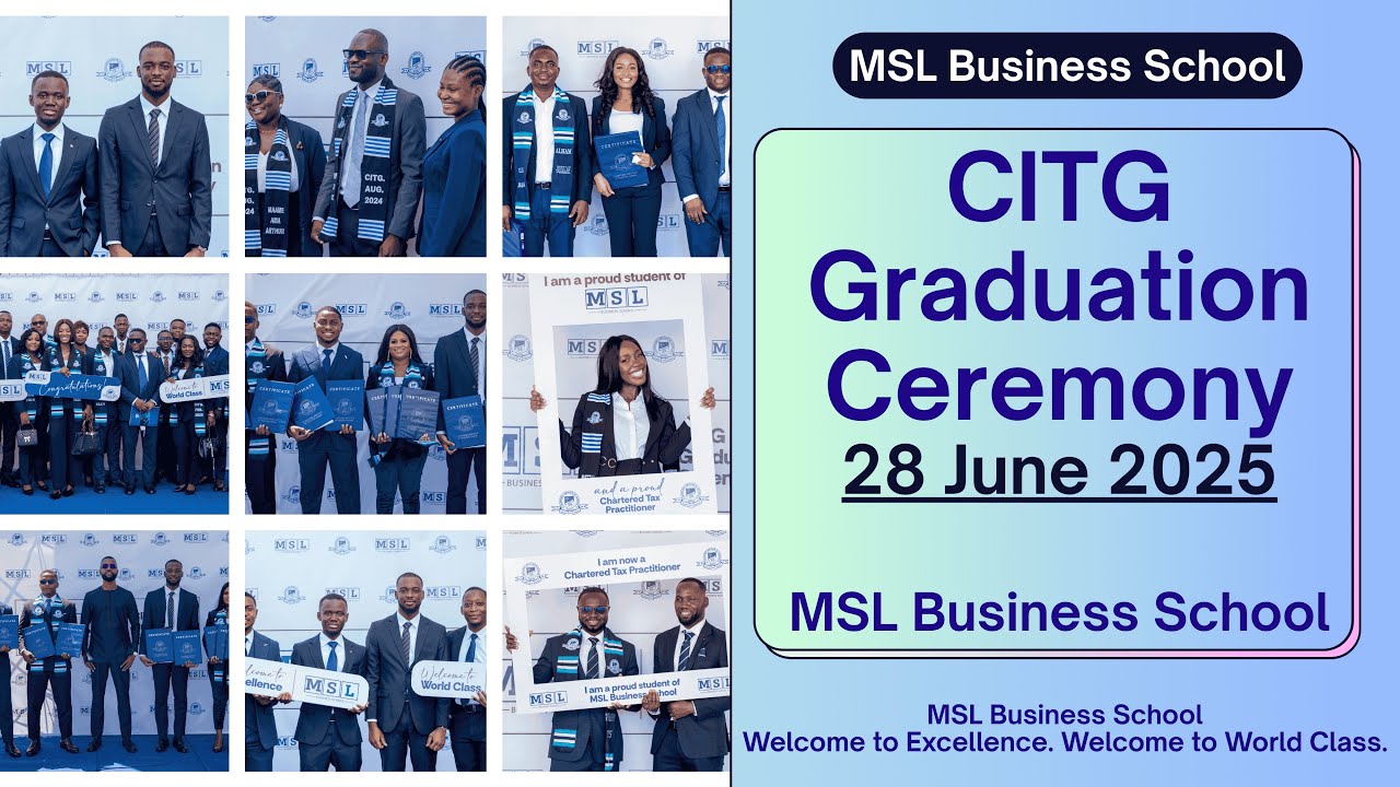 Watch the CITG graduation highlights from 28 June 2025