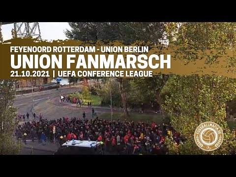 Union Berlin Fanmarsch in Rotterdam! 21.10.2021 - Eisern Union International