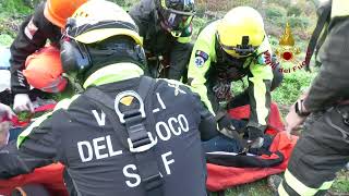 rischio-idrogeologico-esercitazione-dei-vigili-del-fuoco-a-ischia