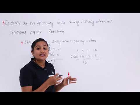 Determine The Size Of Memory When Starting & Ending Address Is Given