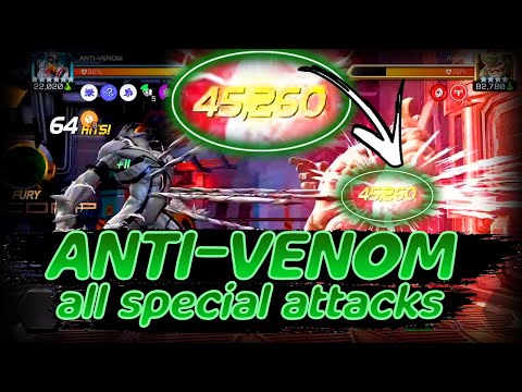 MCOC ANTI VENOM ALL SPECIAL ATTACKS - MCOC ANTI VENOM GAME PLAY