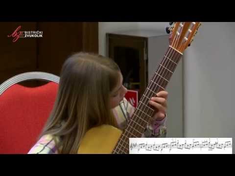 Matteo Carcassi: Etuda op. 60, br. 3 - Lucija Hudek, gitara / Bistrički ZVUKOLIK 2014.