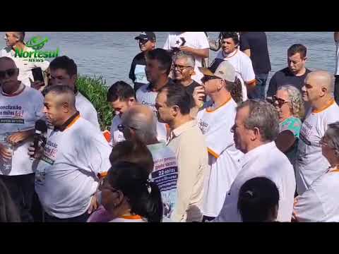 Pré-candidato ao governo de SC, João Rodrigues visita Passo de Torres